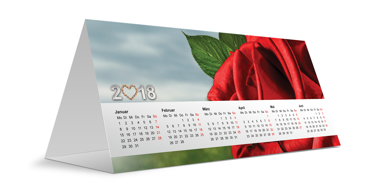 calendar 2018 new year free photo