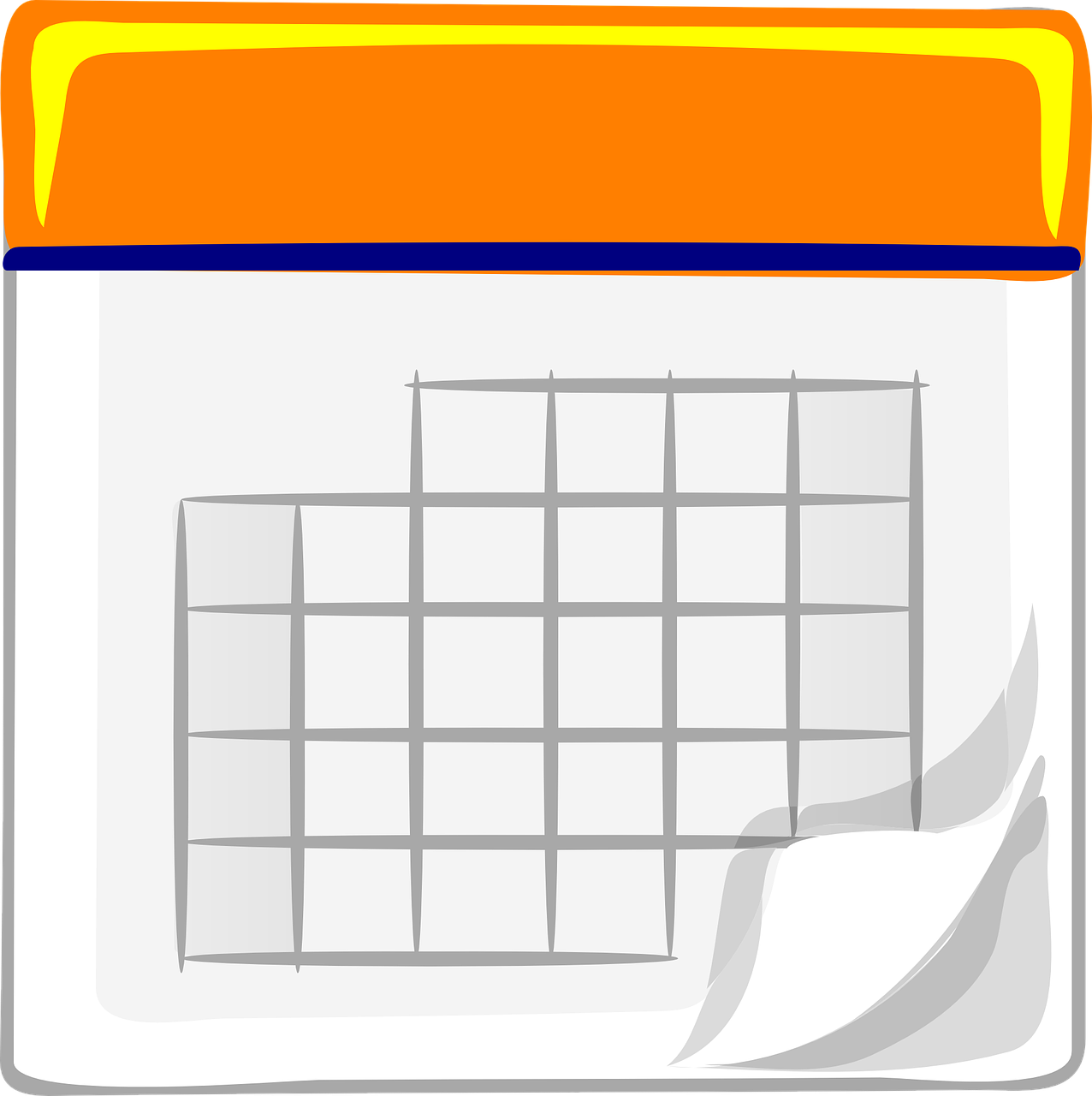 calendar blank orange free photo