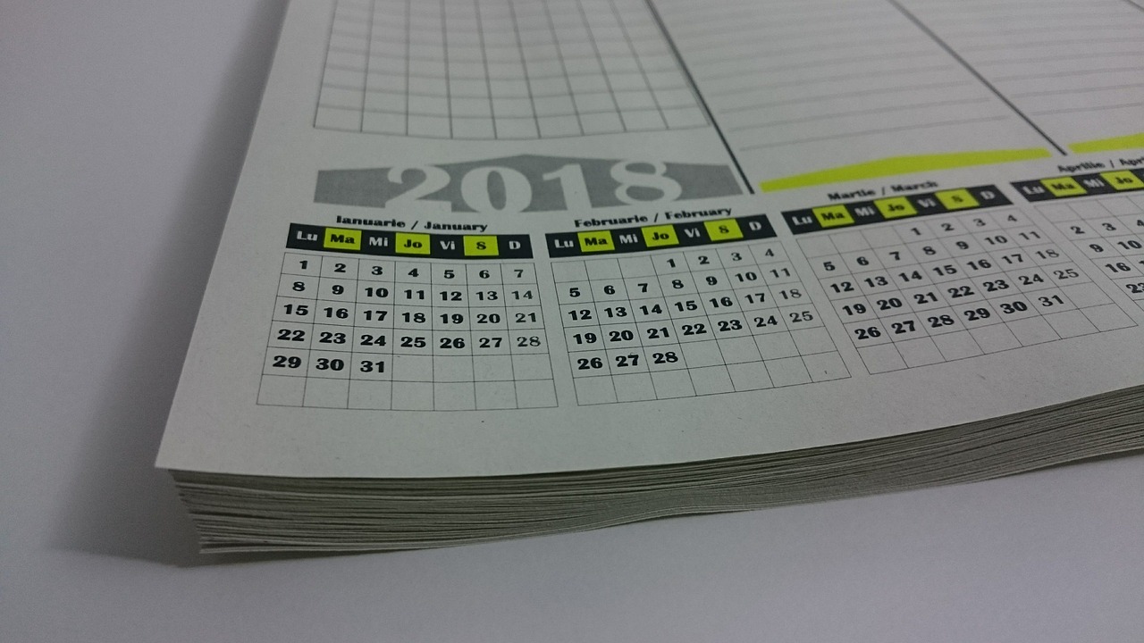 calendar  planer  recycled paper free photo