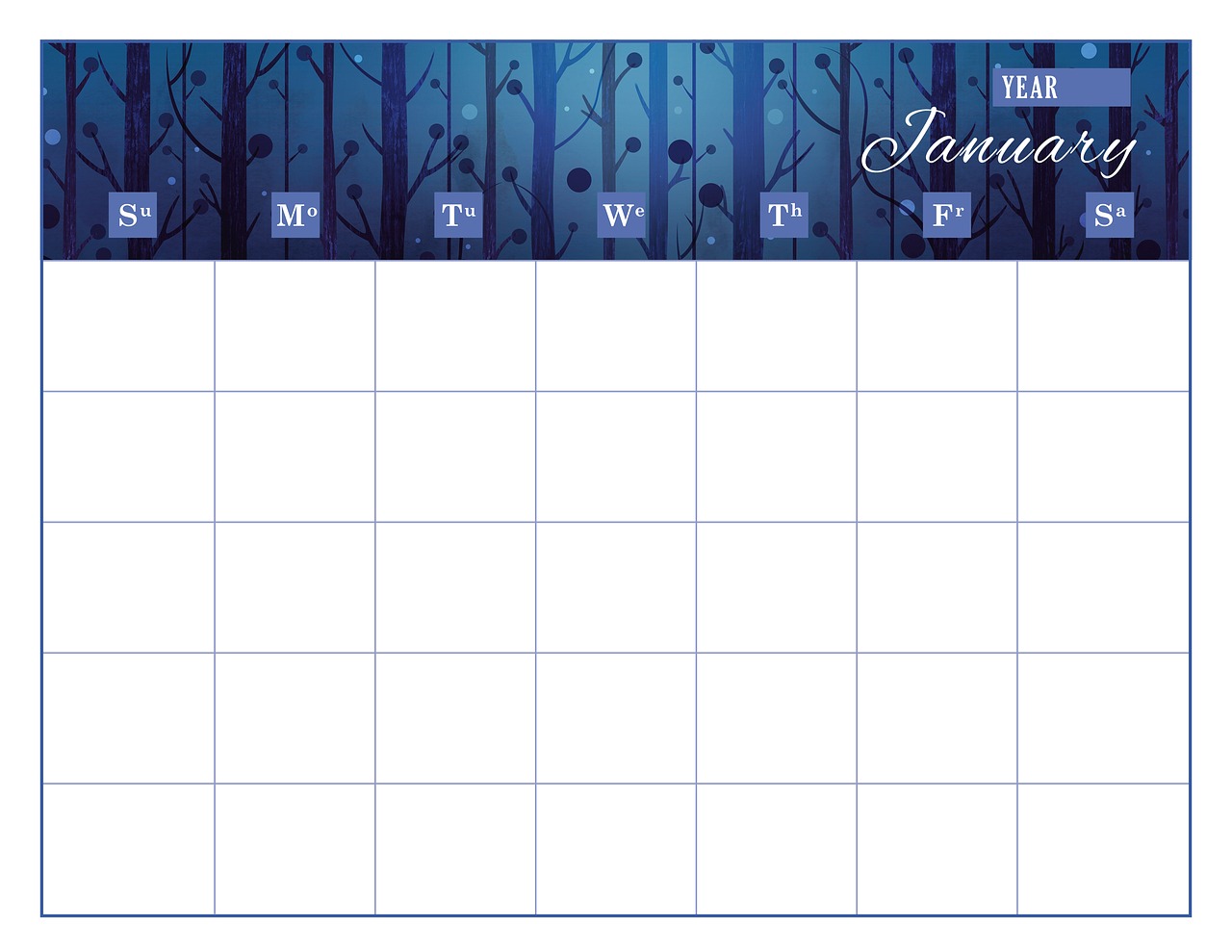 calendar  calendar template  january free photo