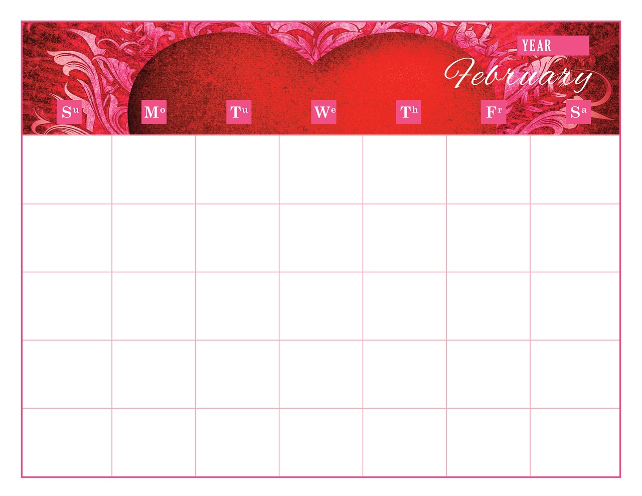 calendar  calendar template  february free photo