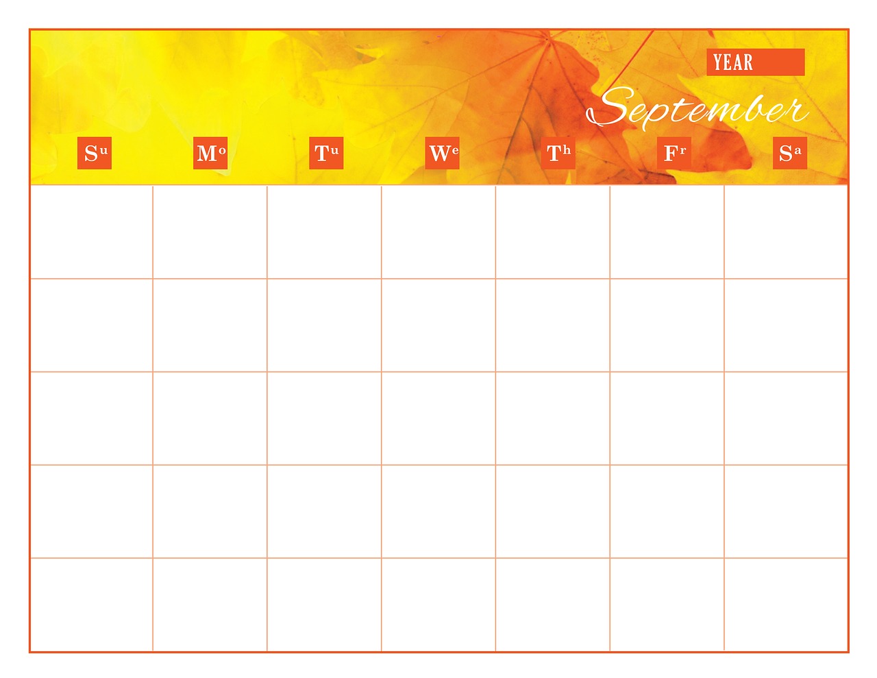 calendar  calendar template  september free photo