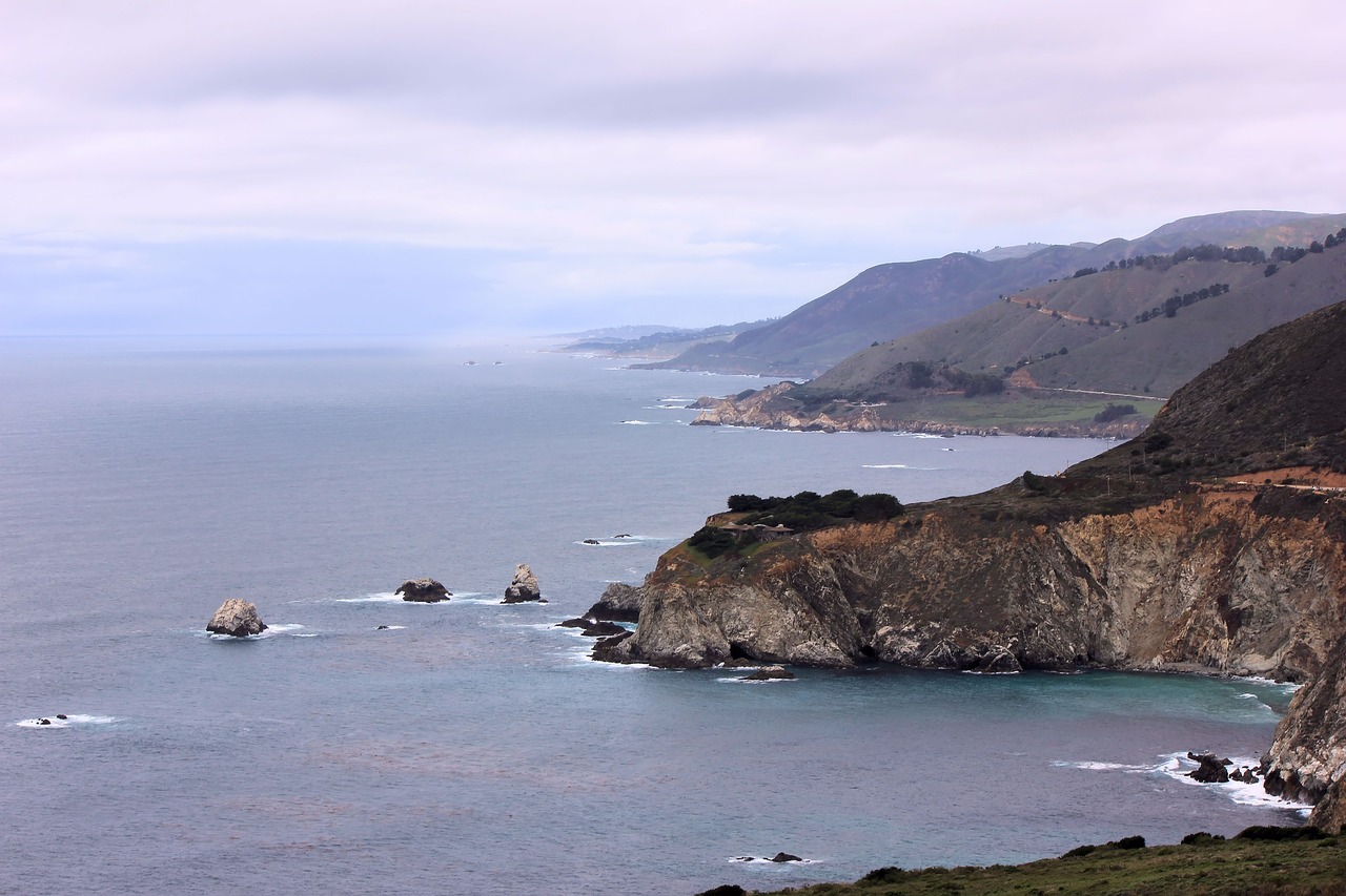 california coast orean free photo