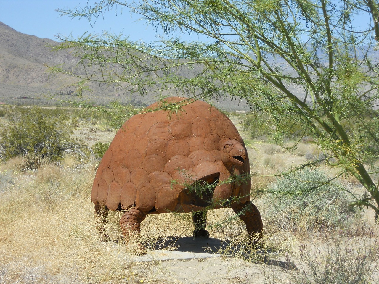 california borrego springs metal sculpture free photo