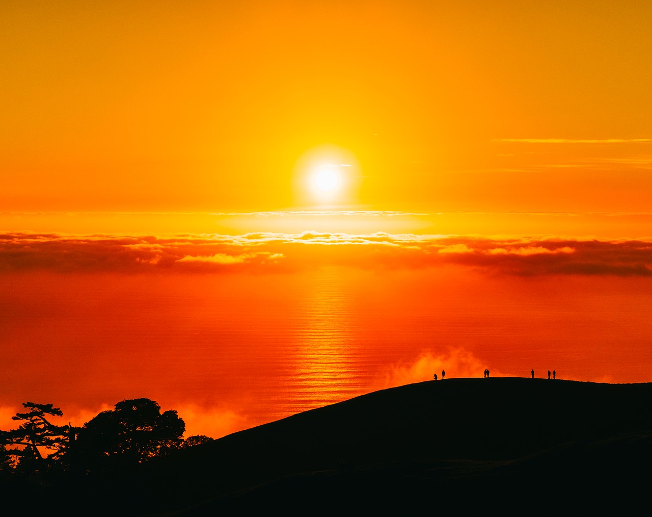 california sunset dusk free photo