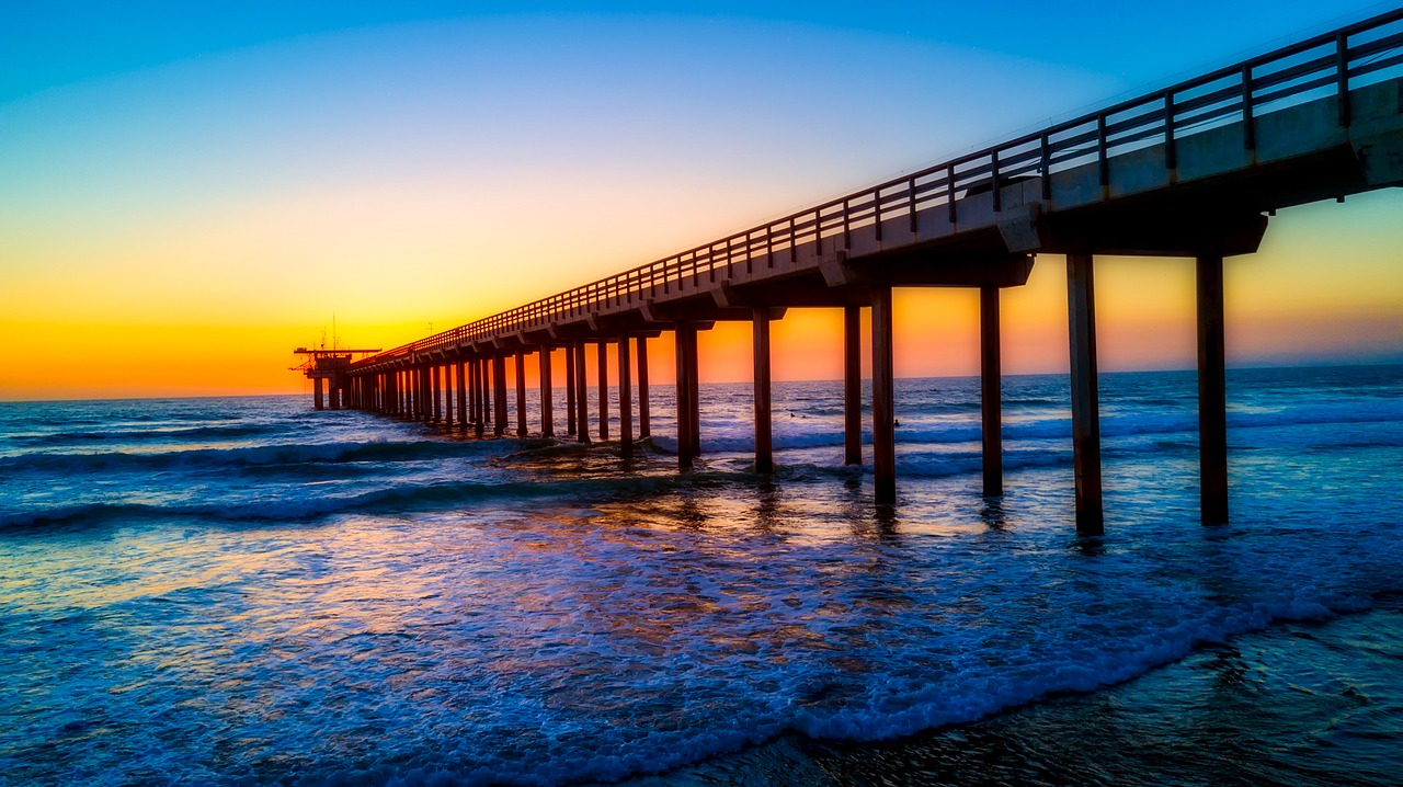 california scripps pier landmark free photo