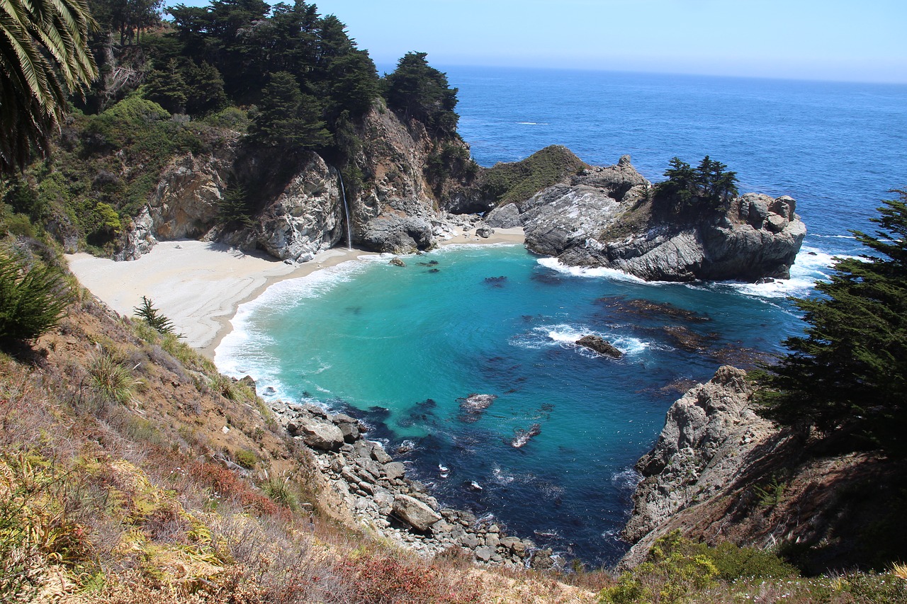 california coast beach free photo