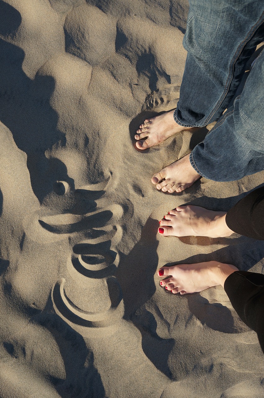 california beach feet free photo
