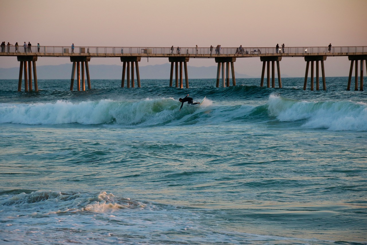 california  los angeles  hermosa pier free photo