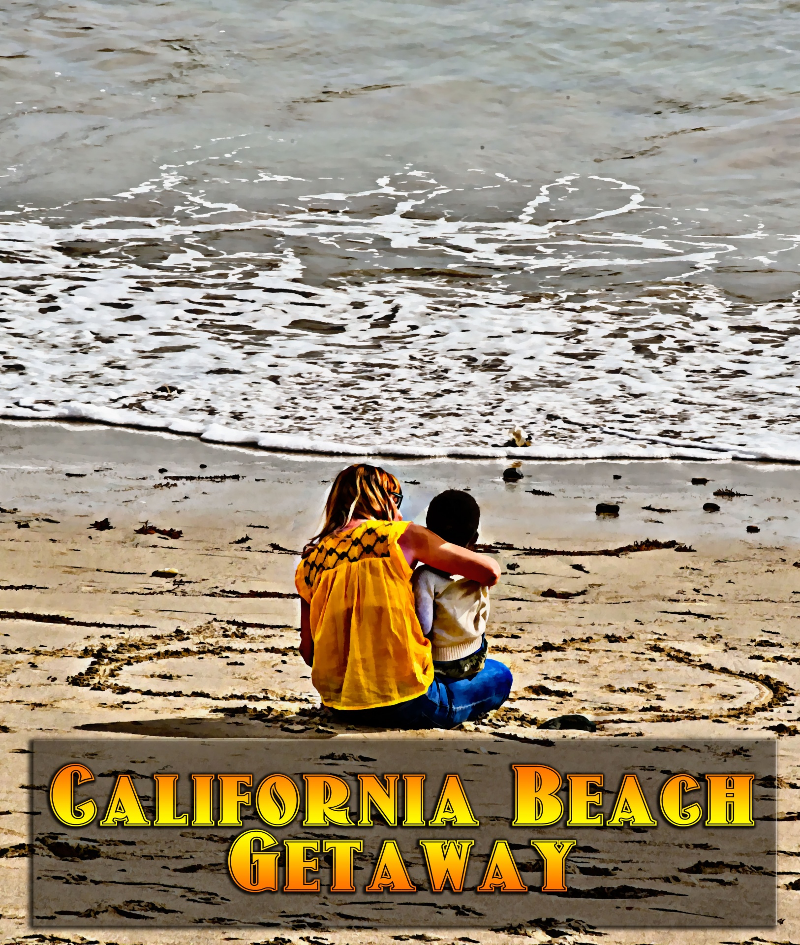 poster california beach free photo