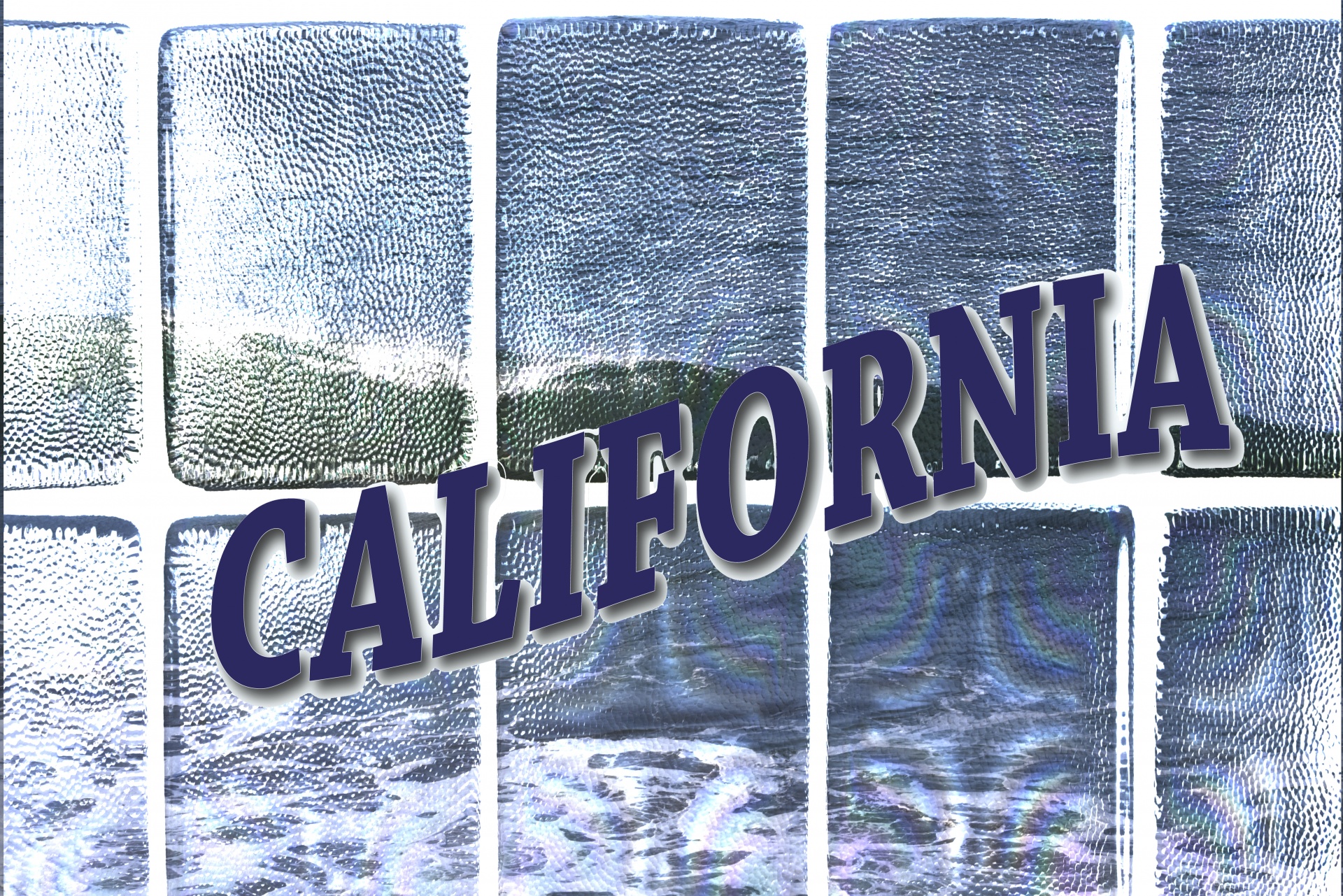 california postcard window free photo