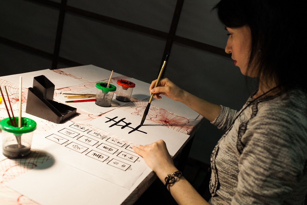 calligraphy japan character free photo