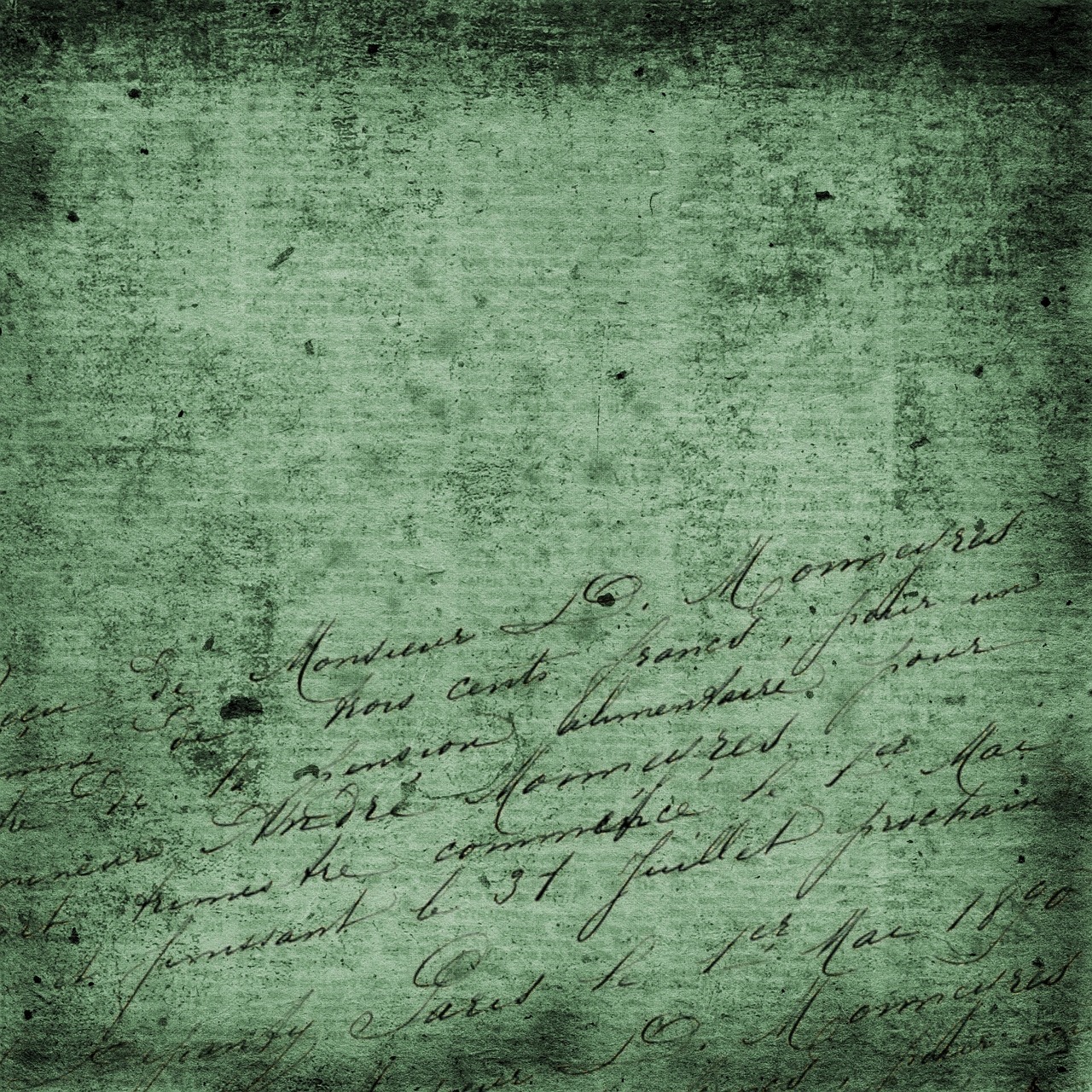 calligraphy green background free photo