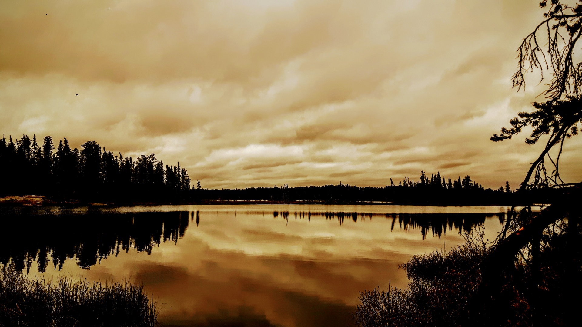 lake reflection sky free photo