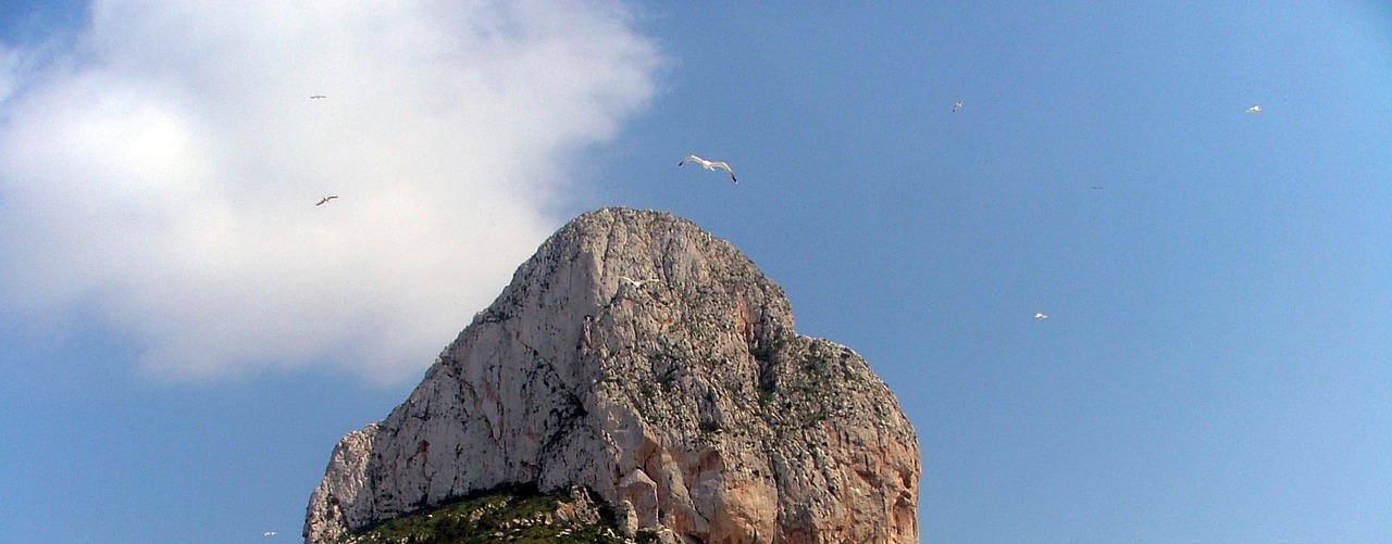 calpe rock alicante mountain free photo