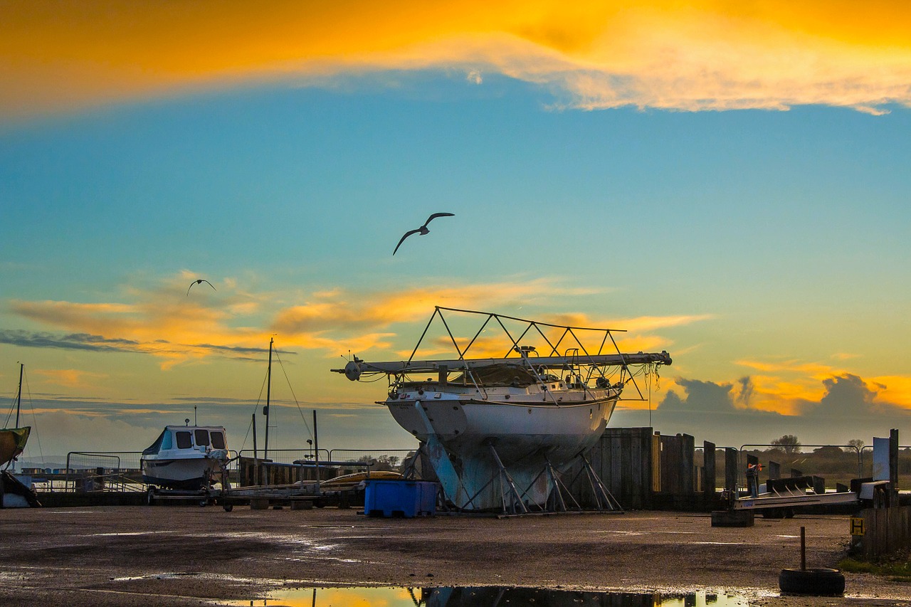 calshot sunset sky free photo