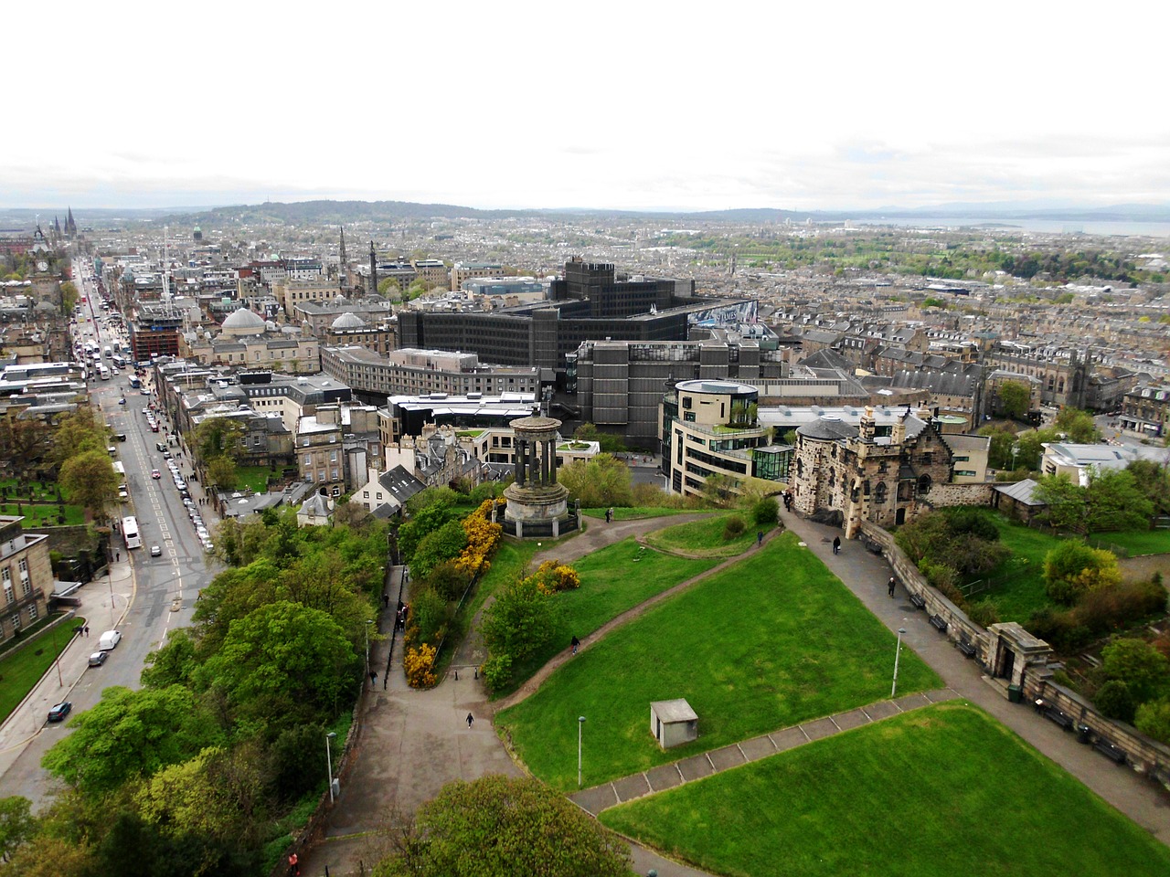 calton hill historic buildings edinburgh free photo