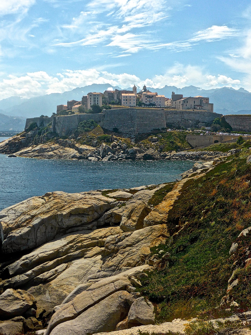 calvi citadel seascape free photo