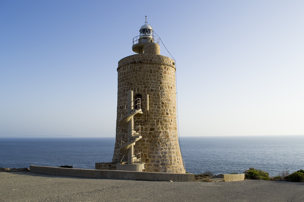 camarinar lighthouse lighthouse zahara of the tunas free photo
