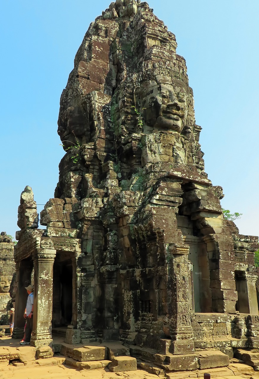 cambodia angkor face free photo