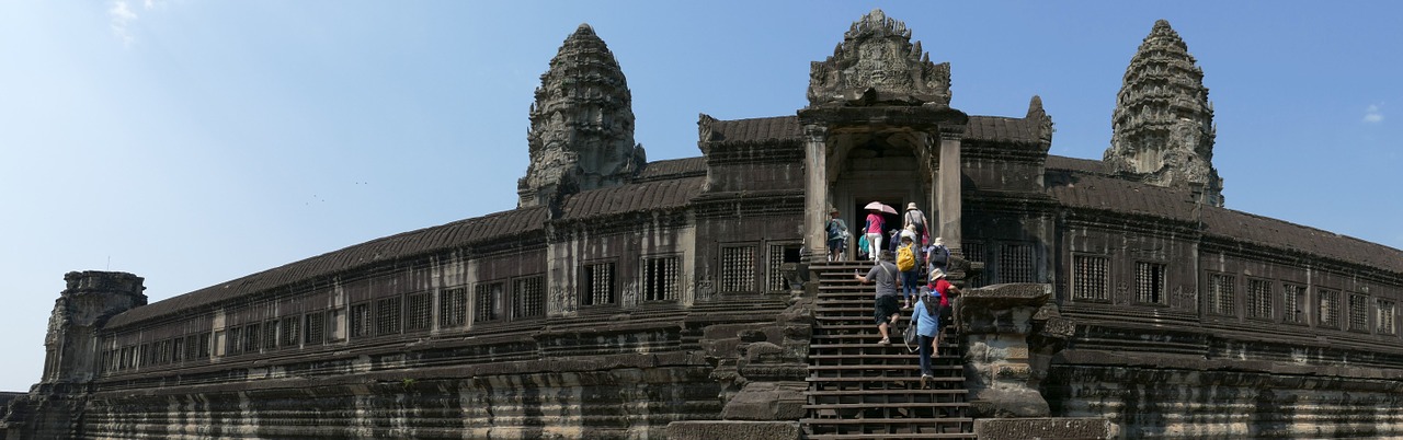 cambodia angkor temple complex free photo