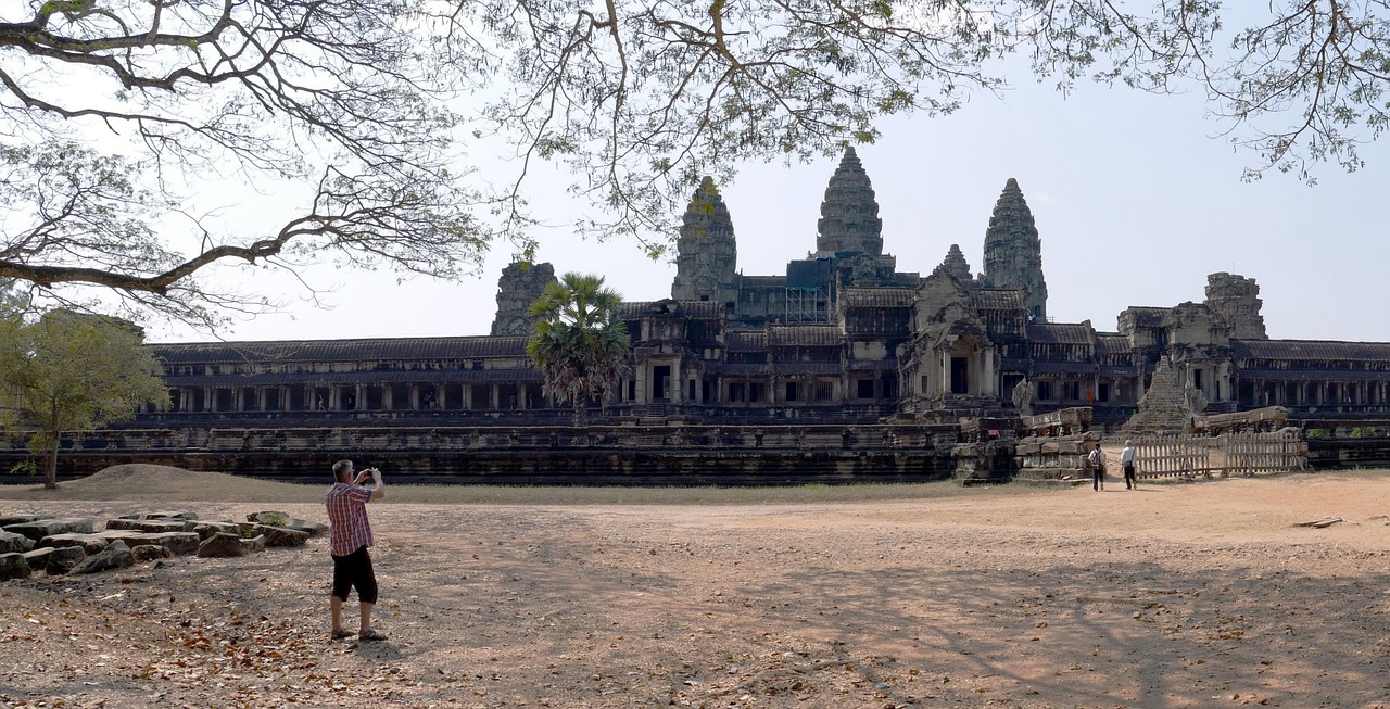 cambodia angkor temple complex free photo