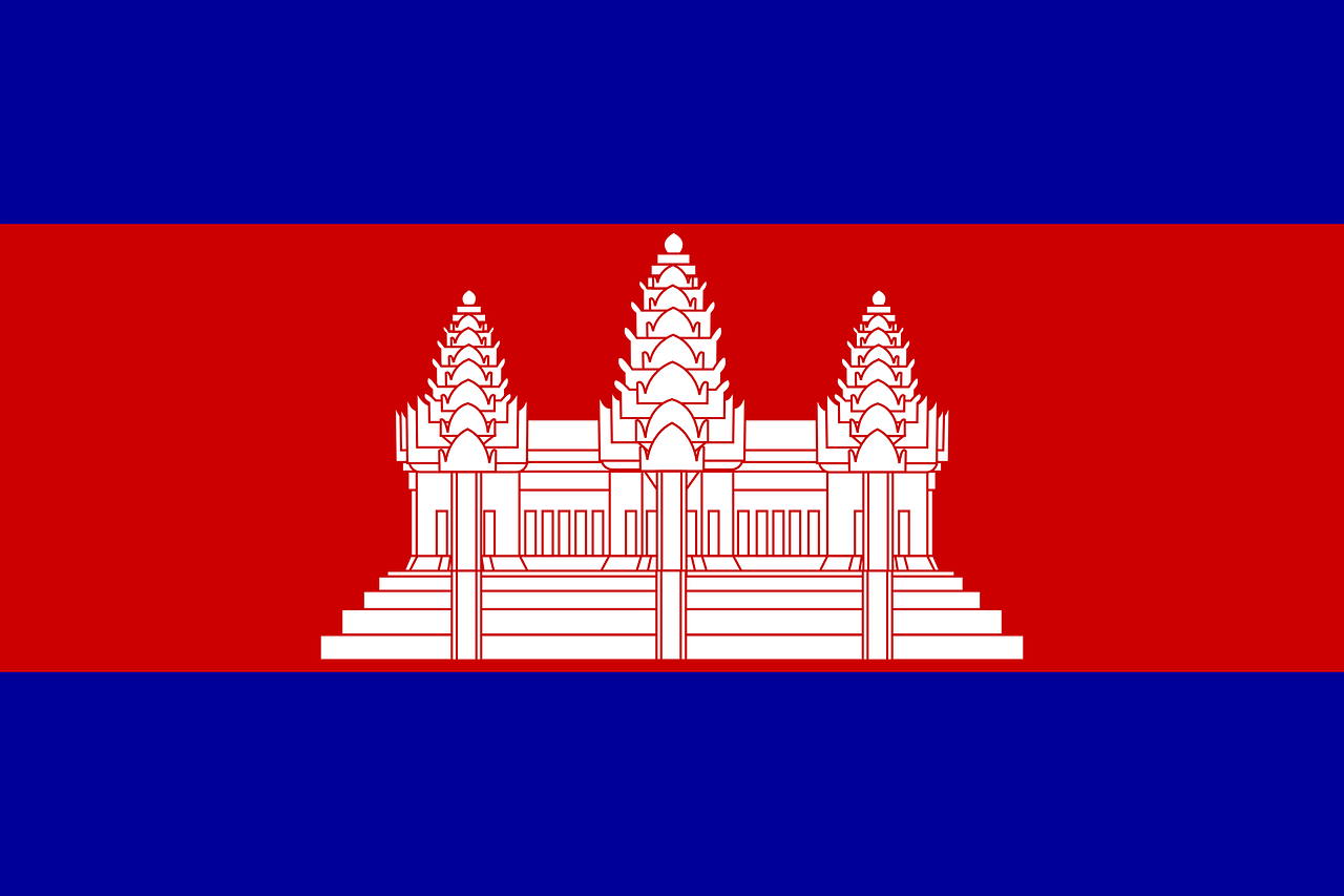 cambodia flag national flag free photo