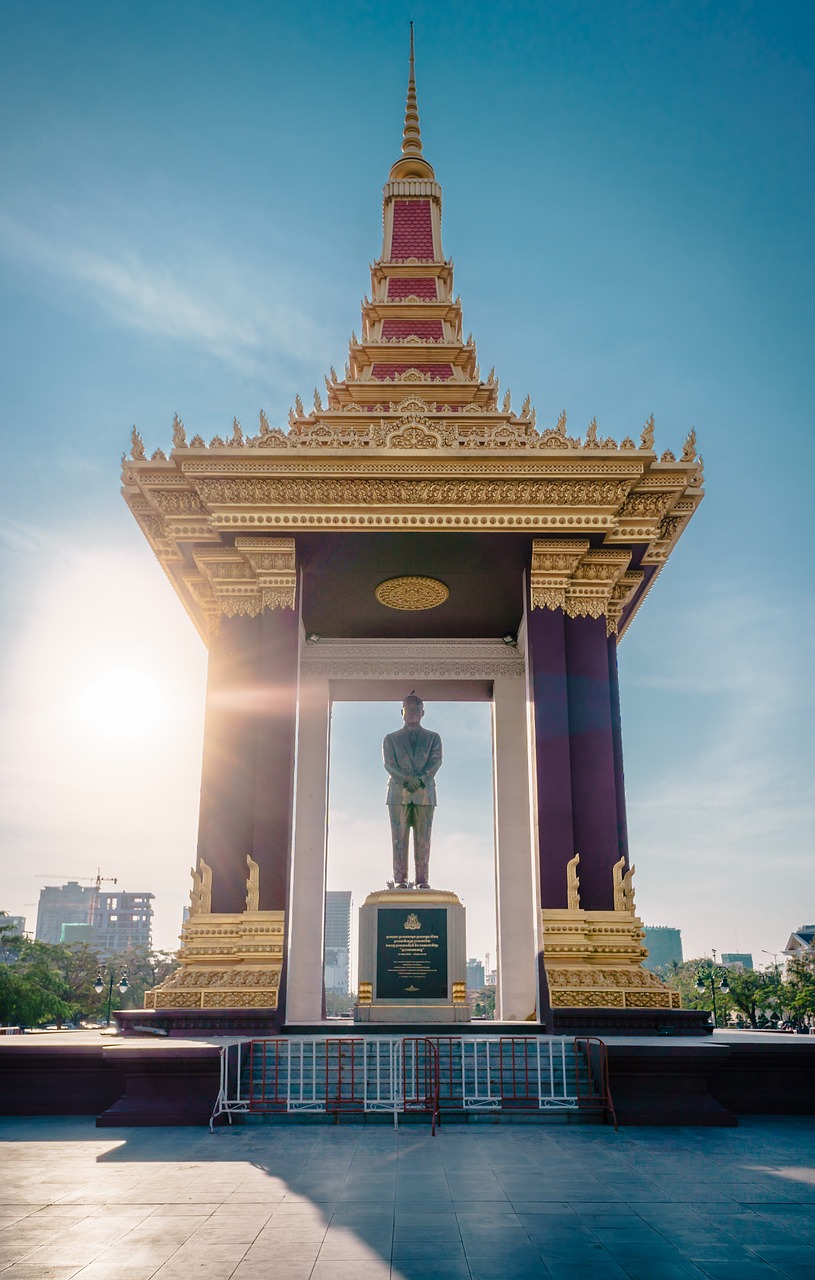 cambodia phnom penh independence square free photo