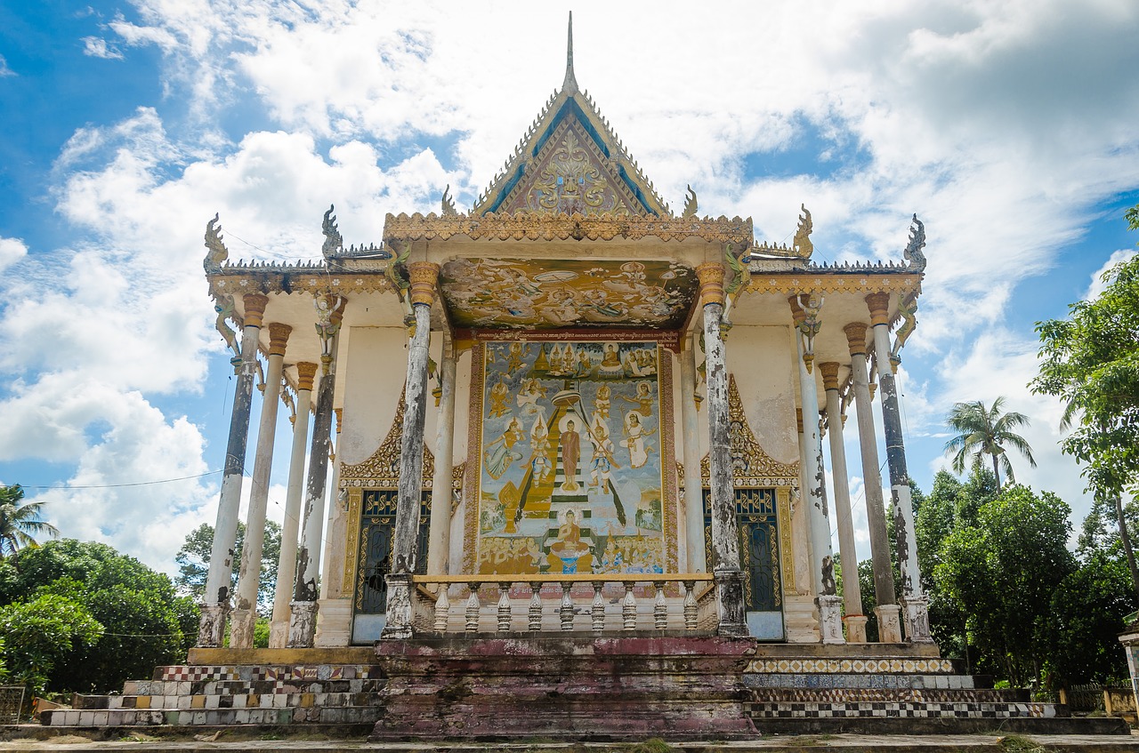 cambodia pagoda asia free photo