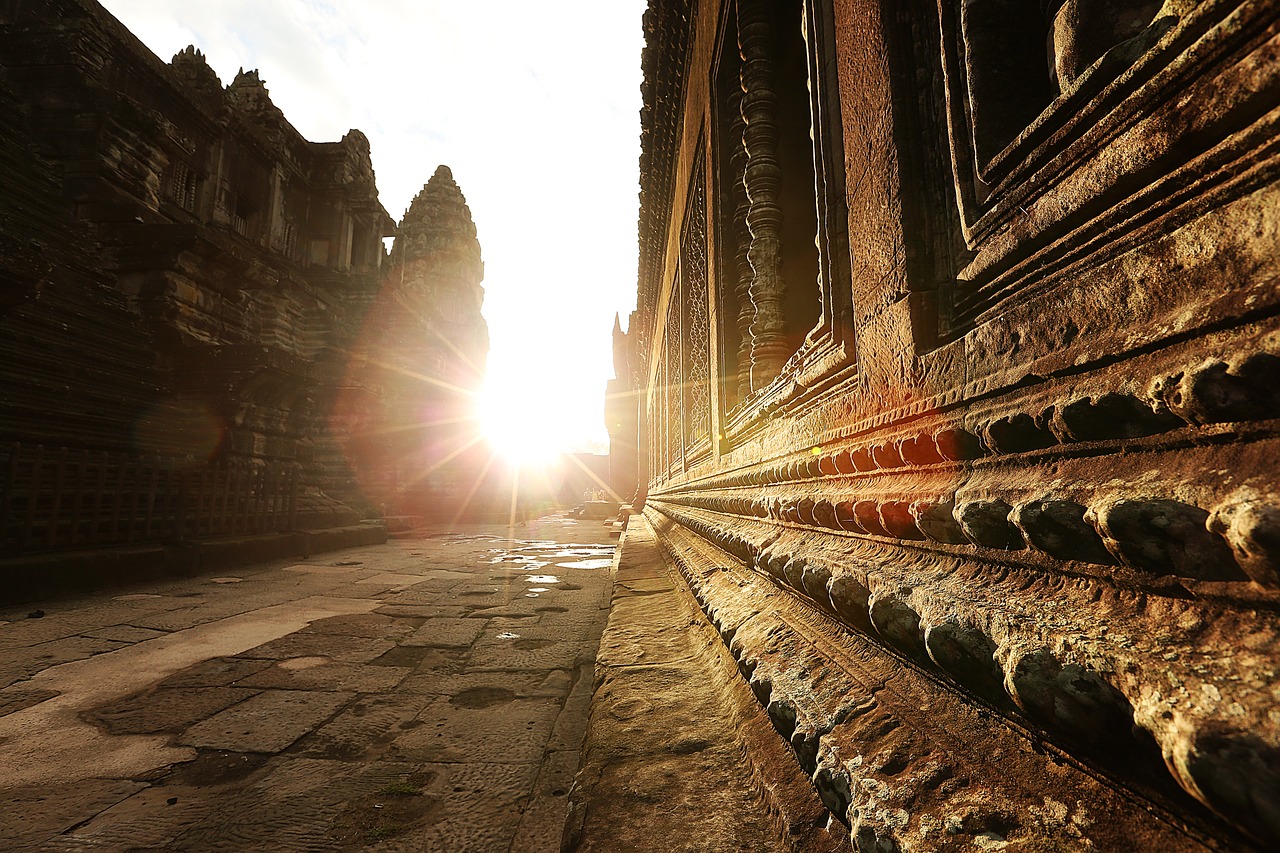 cambodia the temple dawn free photo
