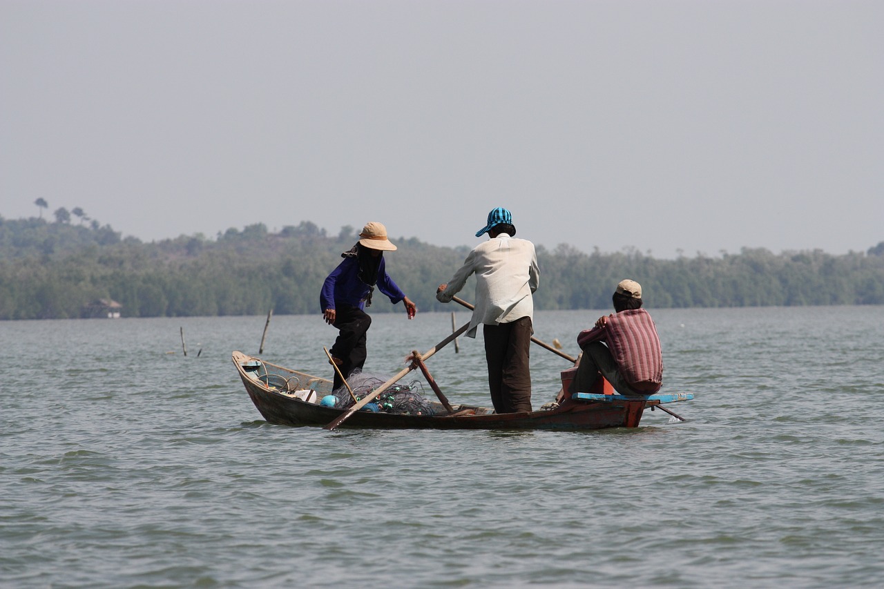 cambodia  fishing  fishermen free photo