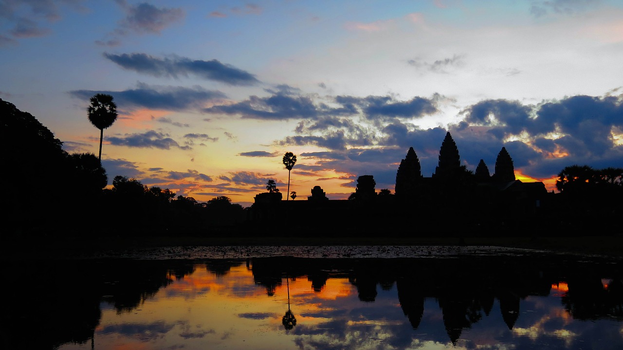 cambodia angkor wat temple free photo