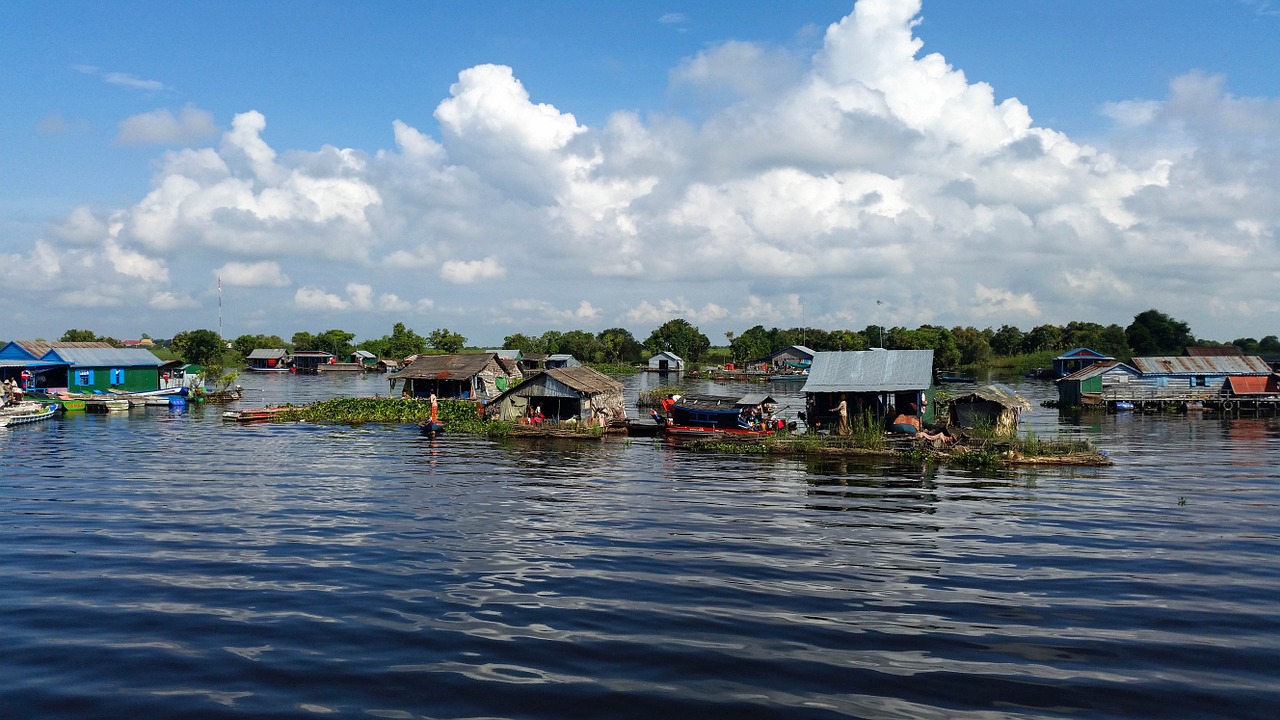 cambodia asia boat trip free photo