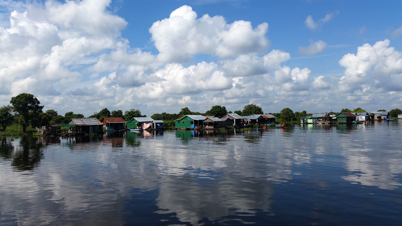 cambodia asia boat trip free photo