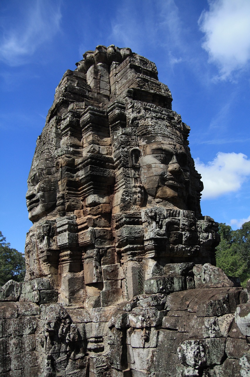 cambodia angkor wat ruins free photo