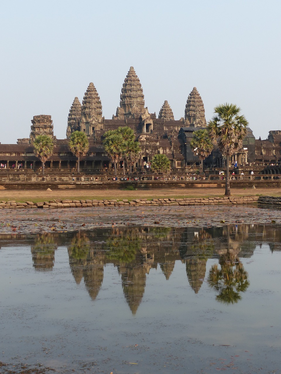 cambodia angkor wat temple complex free photo