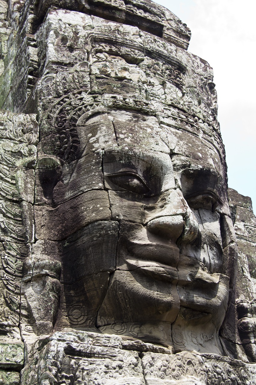 cambodia angkor wat statue free photo