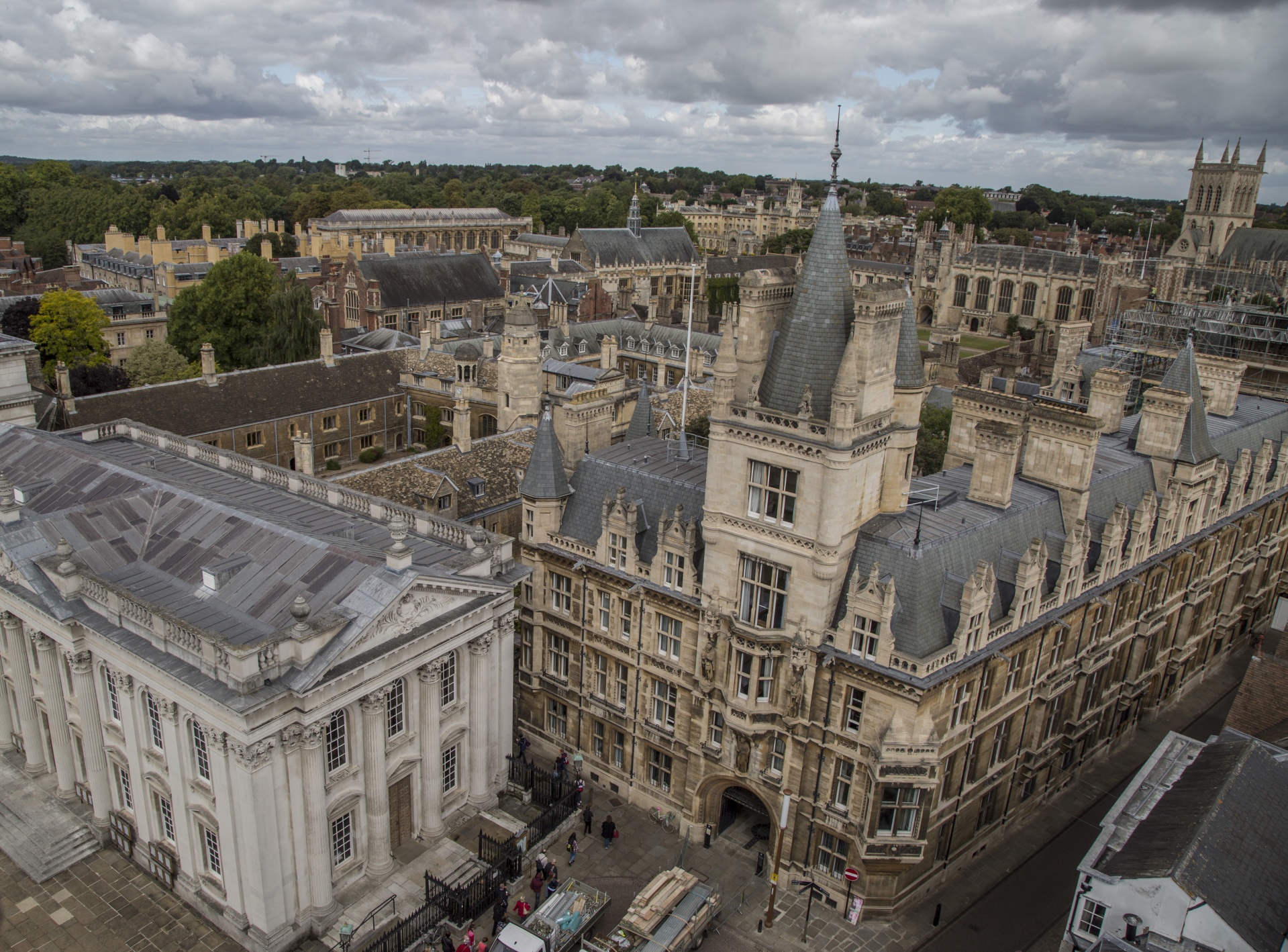 england cambridge elevated view free photo