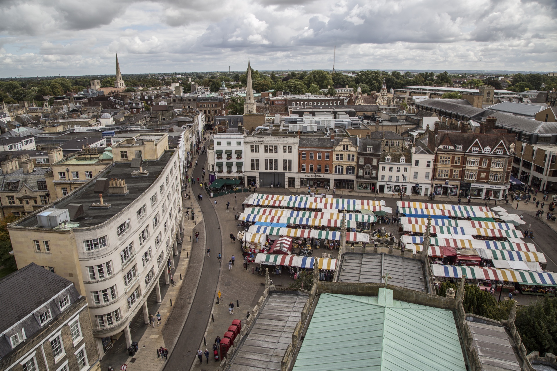 england cambridge elevated view free photo