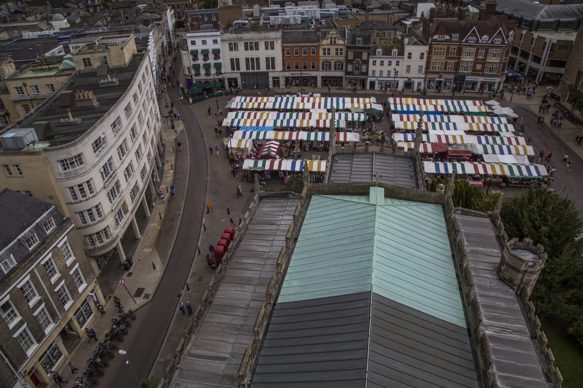 england cambridge elevated view free photo