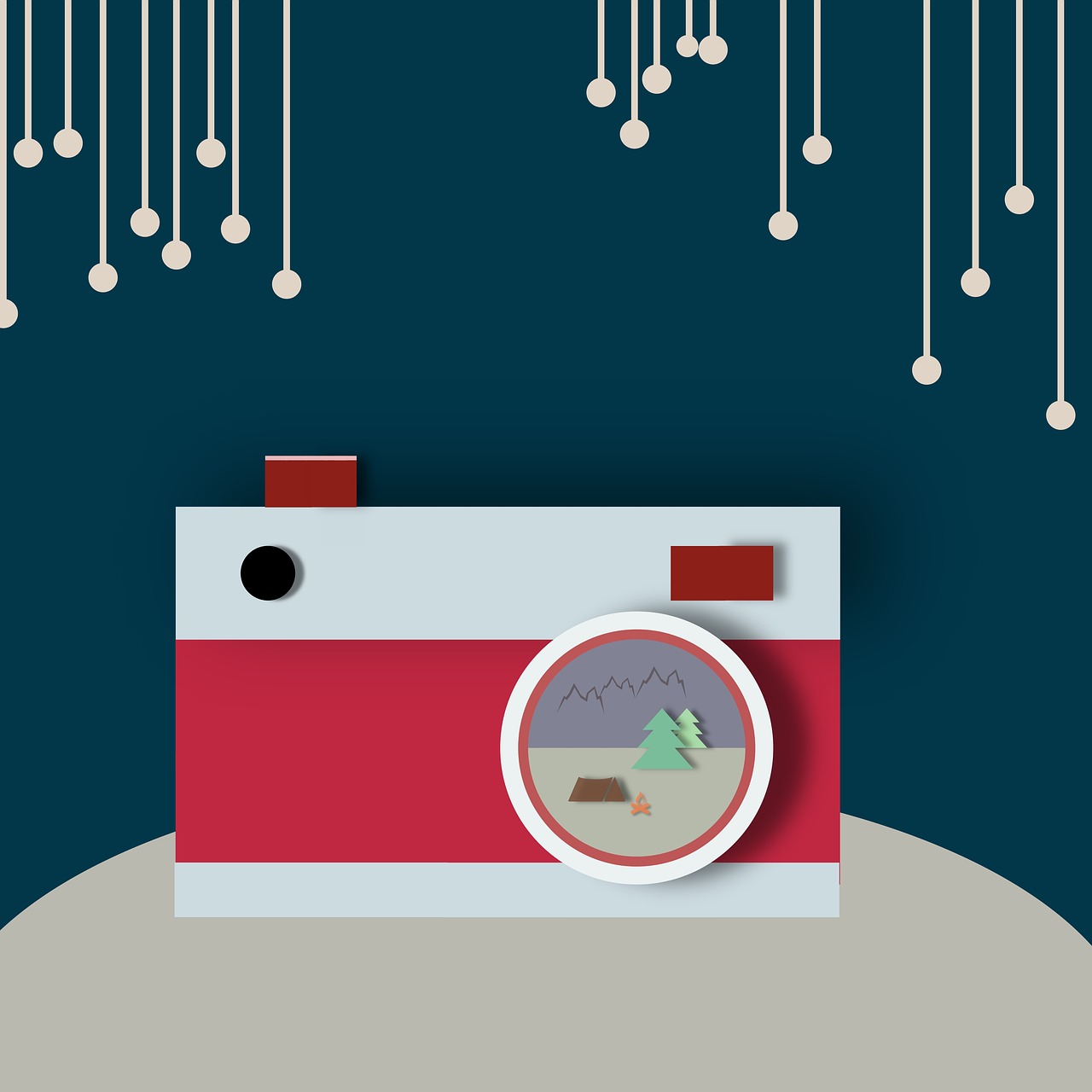 camera vector illustration flat design free photo