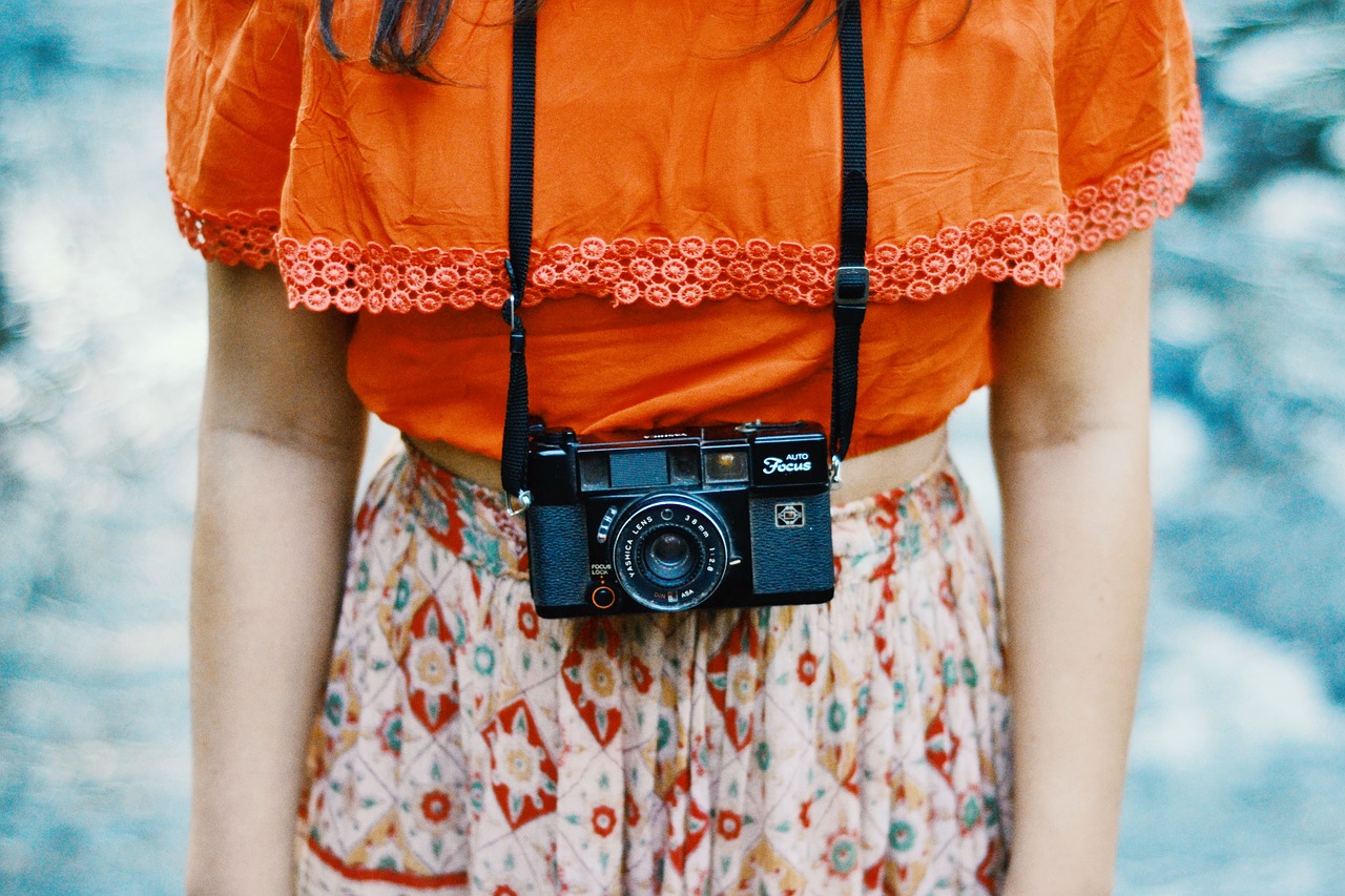 camera fashion girl free photo