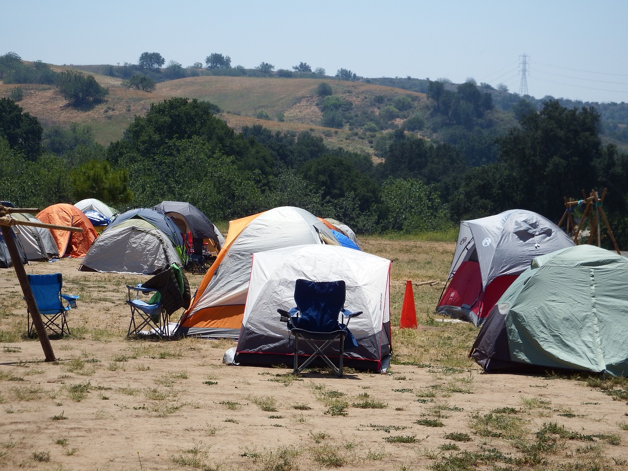 camp camping tents free photo
