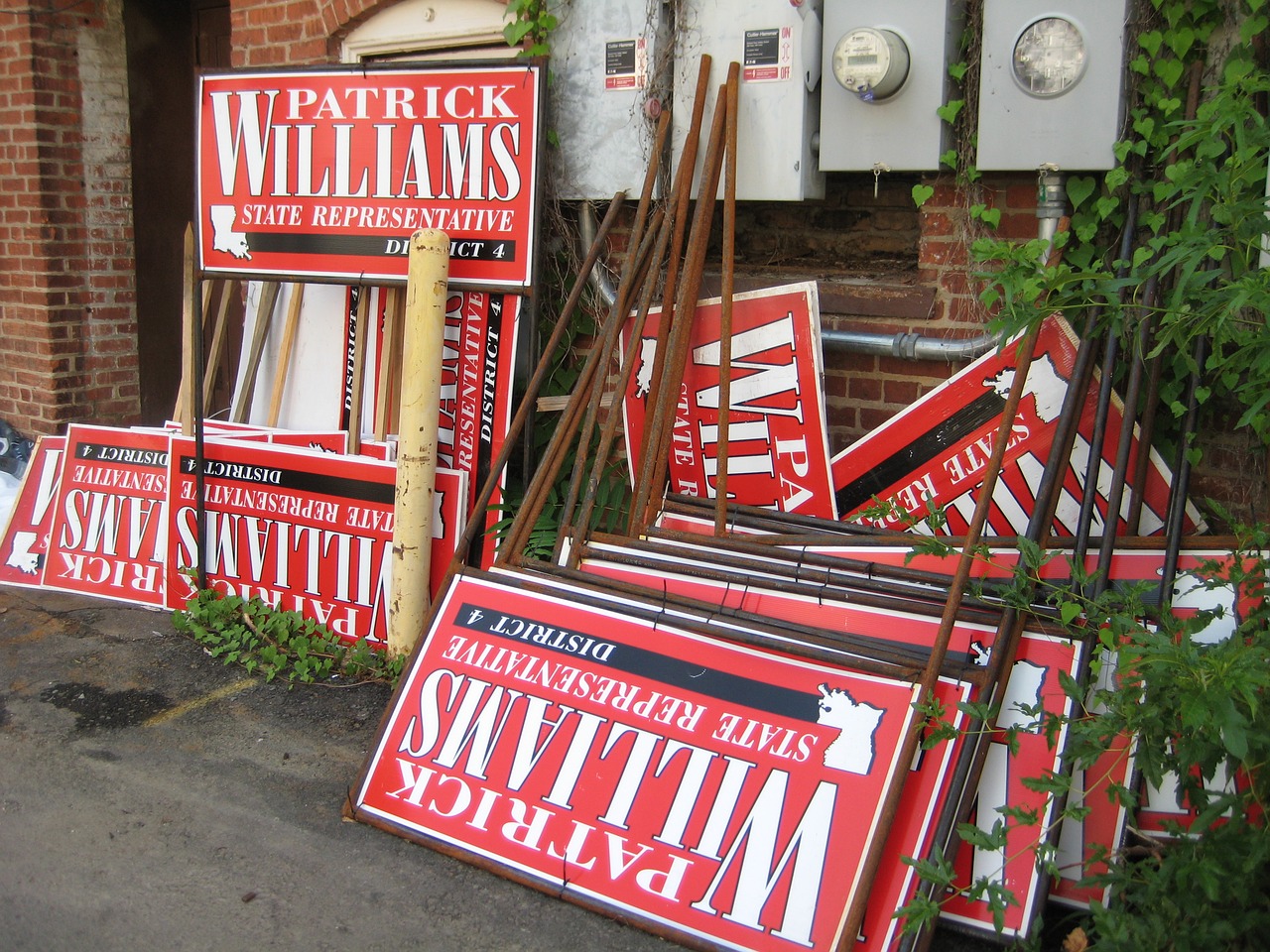 campaign election signs free photo
