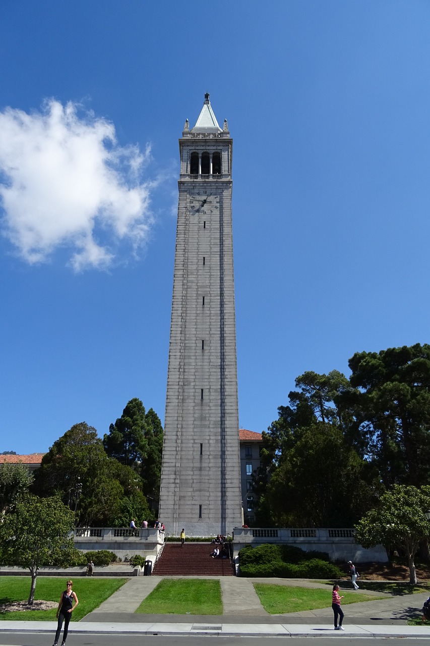 campanile sather tower university free photo