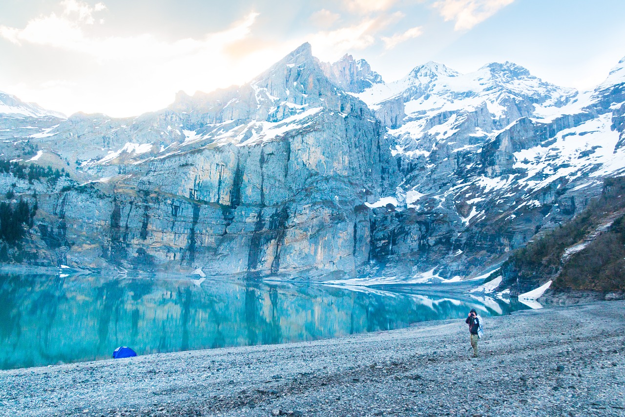 camper  bergsee  alpine free photo