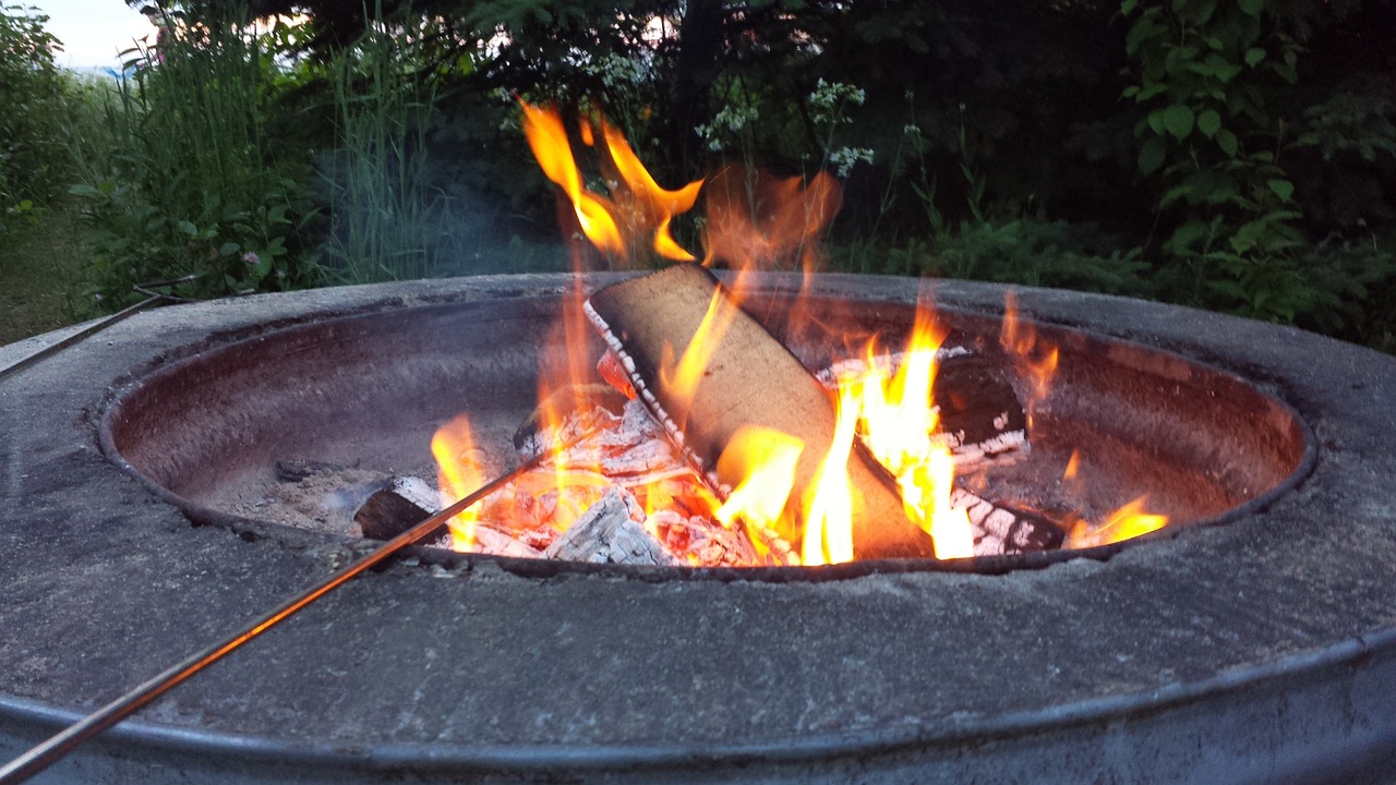 campfire camping bonfire free photo