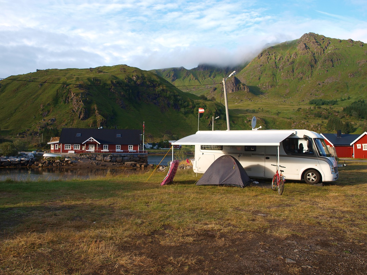 camping scandinavia lofoten free photo