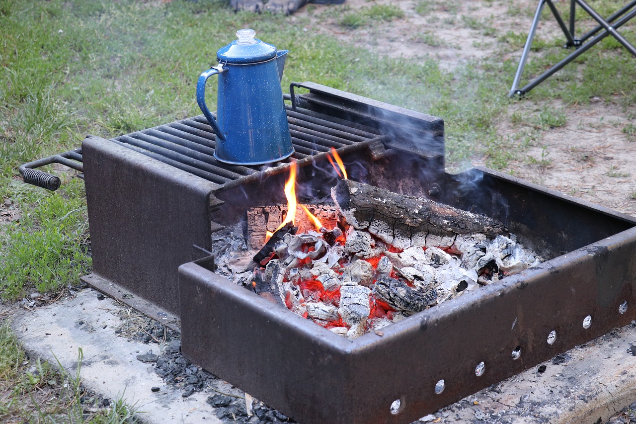 camping campfire outdoor free photo