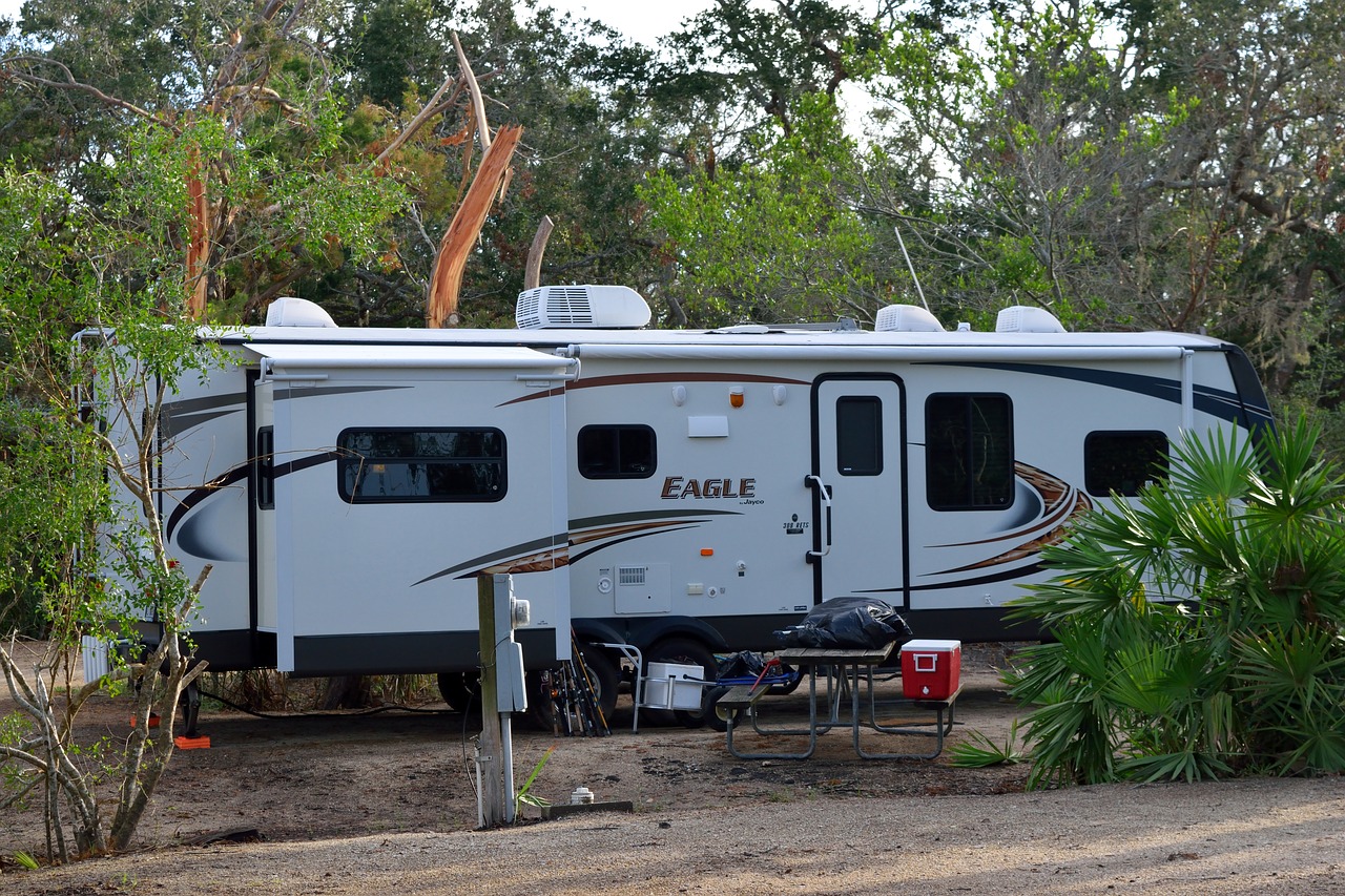 camping travel recreational vehicle free photo